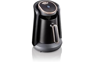 Arzum OKKA mini ekspres do kawy, 1-4 filiżanki (300 ml), system ochrony przed przelaniem, nadający się do prania, akustyczny system ostrzegawczy, 480 W, nagradzany wzór.