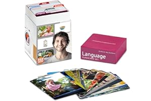 PICTURE MY PICTURE Set di Flashcard sul Linguaggio. 200 Schede Fotografiche sul Linguaggio. Materiali per logopedia, materiali ESL.