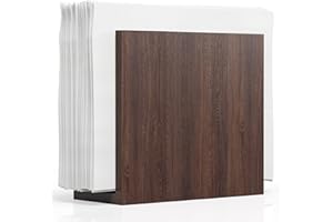 IRICUS Servilletero de madera para mesas – Servilletero de madera rústica – Soporte de servilleta de pie estilo granja para cocina – Bar – Restaurante – Portavasos vintage para mesa