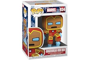 Funko POP! Marvel: Holiday - Iron Man Collectible Toy - Marvel Comics - Figuras Miniaturas Coleccionables Para Exhibición - Idea De Regalo - Mercancía Oficial - Juguetes Para Niños Y Adultos