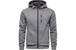 CTU Herren Hoodies Zip Up Langarm Fleece Sweatshirts Hoodies für Männer S-3XL