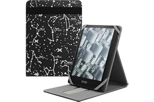 HoYiXi Składane etui na 17.3 cm, 17.8 cm Kindle Paperwhite/Colorsoft 2024-2021/ Paperwhite Signature Edition 2021 pionowy pokrowiec z klapką do czytnika e-booków Kobo/Tolino o przekątnej 15.2 cm - 6,8