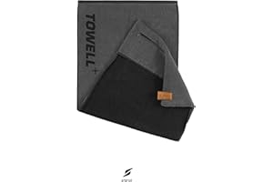 ‎STRYVE STRYVE Towell Plus V2 Sporthandtuch mit Tasche und Magnetclip, in 7 Farben Die Höhle der Löwen (Platinum Grau) Gym Handtuch TOWELL+