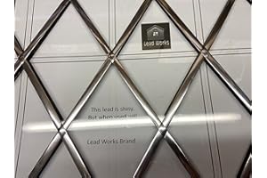 LEAD WORKS Tira autoadhesiva de 6 mm de plata x 10 metros, plantilla grande gratis, instrucciones y herramienta de aplicación.