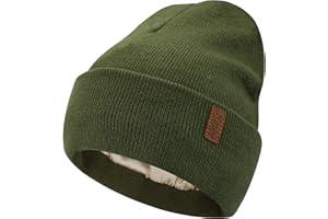 Bequemer Laden Mujer Invierno Termico Satén Forrado Gorro Tejer Slouchy Forro Seda Gorros de Esqui para Mujeres Hombres