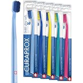 Curaprox 5 x Diş Fır&ccedil;ası CS 5460 Ultra Yumuşak - Yetişkinler i&ccedil;in El Diş Fır&ccedil;ası 5460 Ultra Soft Curen Kıllı - 5 Adet, Rastge