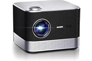 Aurzen Boom 3 Proiettore Netflix Ufficiale Dolby Videoroiettore 4K Supporta Auto Focus Keystone, Proiettore WiFi Bluetooth 500 Ansi Projector Full HD 1080P Nativo, Altoparlanti da 36 W, Nero