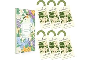 SCENT-HI Scented Sachets for Drawers and Closets, Cotton Sachet Bags, Long-Lasting Sachets Bags, Home Fragrance Scented Sachet Packets, Gifts for Women