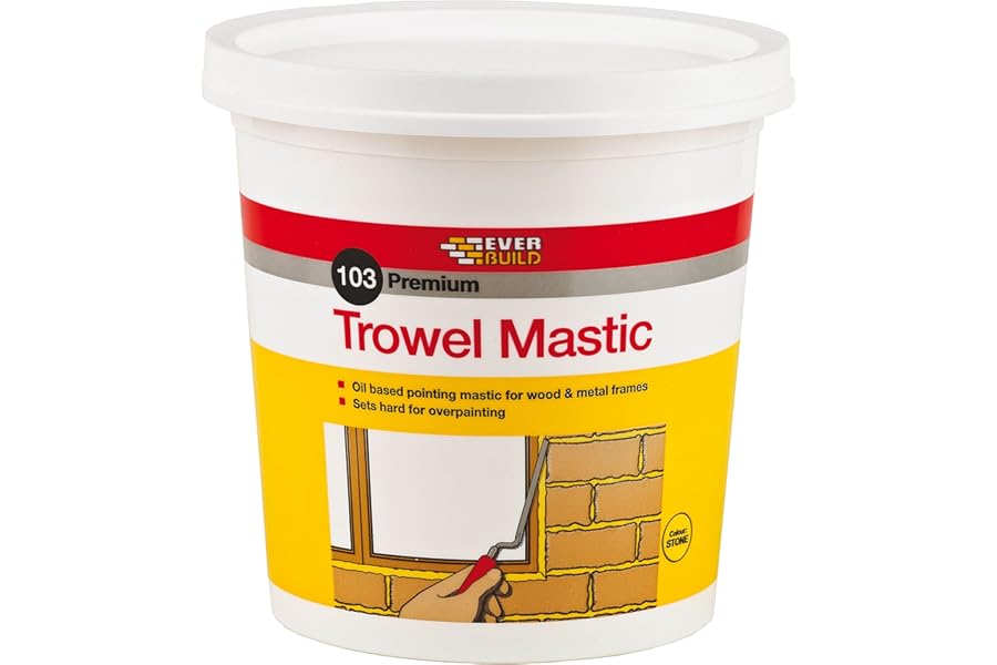 Everbuild 103 Premium Trowel Mastic, Stone, 6 kg