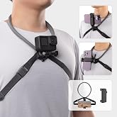 PGYTECH CapLock Manyetik POV Boyun Montajı, DJI OSMO Action, Gopro Hero, OSMO Pocket, Insta, iPhone Android i&ccedil;in V&uuml;cut Kayışı