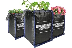 sackmaker Outdoor Planter Bag (46L) - For Vegetables, Fruit, Potatoes, Herbs, Plants, Shrubs - Premium Grade - Extra Strong Breathable Fabric & Drainage Holes