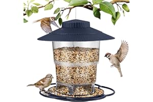 GXPJYCFOB Mangeoire Oiseaux Exterieur Suspendue,Maison Oiseaux Exterieur Mangeoires pour Oiseaux,Jardin Balcon résistant aux intempéries Mangeoires pour Oiseaux Sauvages,Vogelfutterhaus zum Aufhängen,