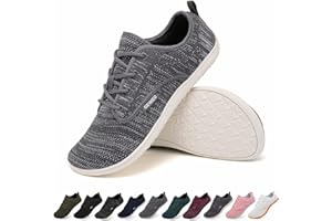 Geweo Barefoot Minimalistes Chaussures Pieds Nus Hommes Femmes Antidérapant Chaussure de Marche Légère et Trail Running Sneakers