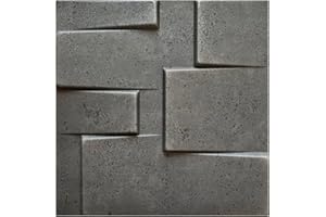 Eurodeco Pannelli da parete 3D decori rivestimento pareti pannelli per soffitti piastre pannelli decorazione da parete decalcomanie da parete MATERIALE IN POLISTIROLO STYROPOR-LIKE 3D 3mm di spessore