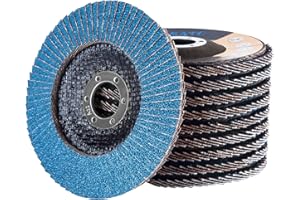 S SATC Fächerscheibe 125 Korn 120 für Metall Holz Stahl Schnelles und Präzises Schneiden Lamellenscheiben 10 Stück Schleifmopteller Schleifscheiben 125mm Winkelschleifer