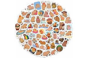 PADABAYKA Capybara Stickers for Water Bottle and Laptop - Capybara Stickers for Party Favors and Decorations, Waterproof Vinyl Stickers, Animals Stickers