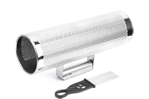 RITOEASYSPORTS Guiro Shaker Herramienta de instrumento de percusión Guiro de aluminio ligero de 4x12 pulgadas con raspador para actuaciones en directo