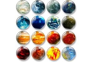 LODCZIOE Set mit 16 Kühlschrankmagneten, dekorative Kristallglas-Kühlschrankmagnete, buntes 3D-Magnet-Set für Kühlschrank, Magnettafel, Whiteboards