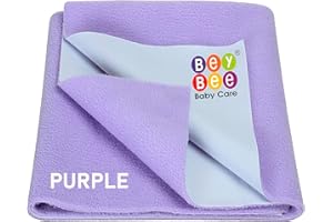 BeyBee Waterproof Quick Dry Sheet for Baby| Bed Pad Anti-Piling Fleece Extra Absorbent Washable Matress Protector| Baby Bed P