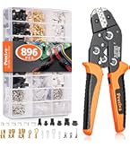 PEBA JST Crimping Plier, Ratchet Crimper For 32-22AWG/0.03-0.34 mm² Terminal Plugs, 1-2mm Pitch, Suitable For VH, PH, SH, GH, ZH, TE - Molex Connectors
