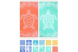 Haleey 2 Pack Turkish Cotton Beach Towel Lightweight Absorbent Quick Dry Bathroom Bath Pool Swim Towels Extra Large Oversized Sand Free Towel Beach Accessories Essentials Cloud Gift for Adults