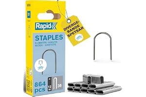 Rapid Kabelklammer Nr. 36, Benlängd 12 mm, Galvaniserat stål, 864-pack