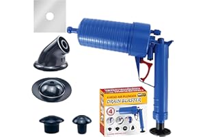 MY DIY PROFESSIONAL PRODUCTS My DIY Toilet Plunger Multi Drain Air Plunger Kitchen Sink Unblocker High Pressure Air Plunger Drain Blaster Gun Plunger for Toilets Sink Bathroom Shower Kitchen Pipe Floor Drain Sewer