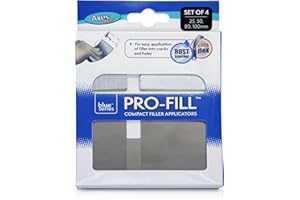 Axus Decor Pro-Fill Compact Filler Applicators (Blue Series) Flexible Blades, Putty Knife for Professional & DIY Projects, Anti Rust Blade and Aluminium Handle - 25mm, 50mm, 80mm & 100mm (Set of 4)