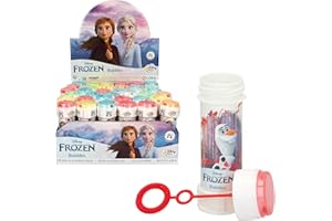 DISNEY JFR Dulcop DUP103591000PRE Lot de 36 Bulles de Savon Frozen, 60 ml