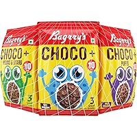 Bagrrys Choco + Variety Pack 144gm | BAGRRYS CHOCO+ 24GM POUCH X 2, BAGRRYS CHOCO+ MOONS AND STARS 24GM POUCH X 2, BAGRRYS CH