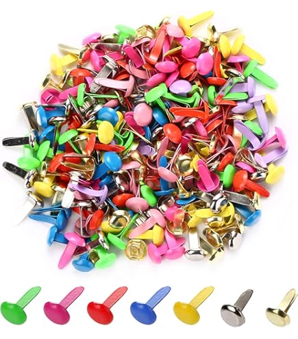 100 Stück Musterbeutelklammern In Gold - Perfekt Für Bastelprojekte & Scrapbooking