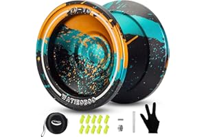 WATIEOBOO Yoyo M18 Responsive Yoyos für Kinder 8–12, professionelles, Nicht reagierendes Yo-yo für Erwachsene, Profi-Metall-Trick-Yo-yos mit Jo-Job-Lager-Set, 10 Saiten