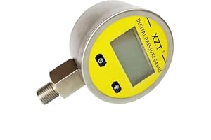 XZT 2.4" 3600PSI Digital Hydraulic Pressure Gauge，Hydraulic Pressure Sensor，Pressure Manometer with 1/4 inch NPT-Base Entry for Air,Gas,Water