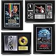 HWC Trading FR A3 Michael Jackson Complete Collection Gifts Printed Signed Autograph Picture for Music Memorabilia Fans - A3 Framed