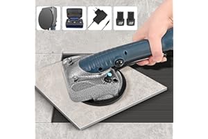 GJCrafts Máquina de colocación de azulejos Máquina eléctrica para tejas con ventosa de 125 x 125 mm Capacidad de carga de 45 kg 10 velocidades ajustables para Pavimentos/Revestimientos