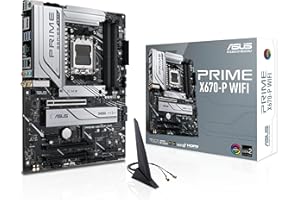 ASUS PRIME X670-P WIFI, an AMD X670 Ryzen AM5 ATX motherboard with three M.2 slots, DDR5, USB 3.2 Gen 2x2 Type-C, USB4 support, WiFi 6 and 2.5Gb Ethernet