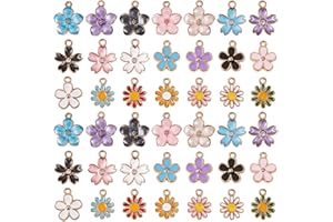 BEEFLYING Ciondolo smaltato fiore a forma di cuore strega unicorno gatto Tai Chi Bagua adatto per collana bracciale gioielli fai da te