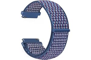 Vodtian Nylonowy pasek do zegarka 20 mm, do Samsung Galaxy Watch 7/6/5/4/FE 40/44 mm, Galaxy Watch 5 Pro 45 mm, Watch 6 Classic, Watch 4 Classic, Active 2, Garmin Vivoactive 5, dla kobiet i mężczyzn