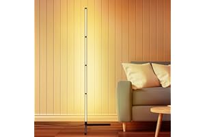 YOSION 24W LED Stehlampe, Modern Minimal Design Ecklampe, 160cm Stehleuchte für Lesezimmer, Wohnzimmer, Schlafzimmer - (Warm)