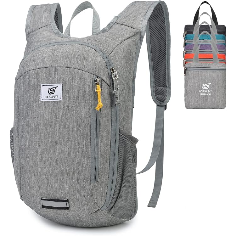 Sac à Dos Pliable Ultra Léger HMCEY - Sac Journée Imperméable Pour Randonnée, Vélo, Voyage, Sport - 26L Environ