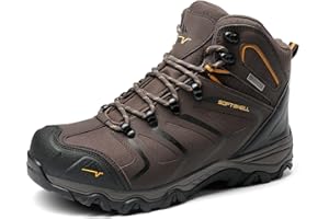 NORTIV 8 Herren Outdoorschuhe Wanderstiefel Trekking Wanderschuhe Wasserdicht Mid Kletterschuhe Bergsteigen Klettern Wandern Schuhe Hiking Boots