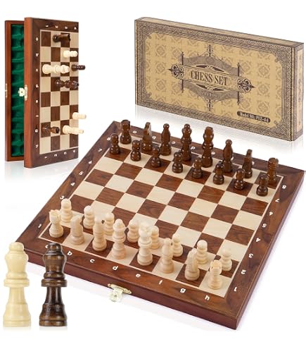 Jeu d'échecs,Pliant, Portable et Interactif | Jeu de société avec Motif