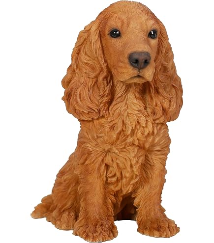 M.E.G Cards & Gifts Vivid Arts - Pet Pals Golden Cocker Spaniel Puppy Home Or Garden Decoration Pp Cosp F