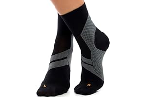 ZaTech Skarpety Skarpety Kompresyjne. Wsparcie Pięty, Kostki i Łuku Stopy dla Kobiet i Mężczyzn.