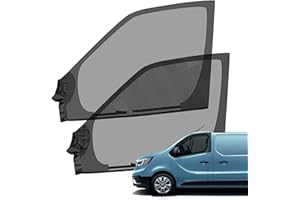 TIVEKEO Calandre de Protection Insectes Remplacement pour Renault Trafic/Opel Vivaro/Nissan NV300 2001-2025, Moustiquaires Magnétique pour la Fenêtre Latérale 2 Pièces, Moustiques Nets des Insectes Respirants