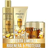 Pantene Pro-V Miracles, Protezione Cheratina, Rigenera E Protegge, Set Regalo: Serum Shampoo 250ml, Balsamo Siero 200ml, Masc