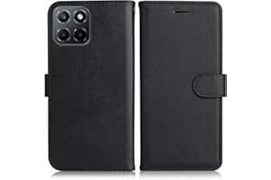 DENDICO Hülle für Huawei Honor X8 5G / Honor X6 5G, PU Leder Brieftasche Handyhülle, Flip Tasche TPU Schutzhülle mit Kartenfach für Huawei Honor X8 5G / Honor X6 5G, Schwarz