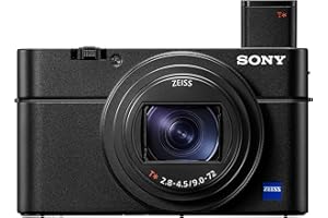 Sony RX100 VII Kompaktkamera (Premium 1"-Sensor, 4K Video, 24-200mm F2.8-4.5 ZEISS Zoom-Objektiv, Augen-Autofokus für Mensch & Tier, neigbares Display – ideal für Reisen, Vlogs & Action-Aufnahmen)