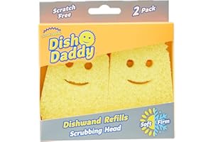 Scrub Daddy Dish Daddy Gąbki do Zmywania, Żółty, 2 sztuki