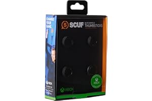 Scuf Elite Series 2 Performance Thumbsticks do Xbox Elite Series 2 (ulepszona przyczepność, różne opcje dla odpowiedniej długości i wielkości dłoni) 4 sztuki, czarne, 503-601-01-001-NA